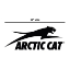 Arctic Cat Leaping Cat Decal Black 12"