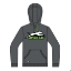 Electric Hoodie Front Product Image on white background