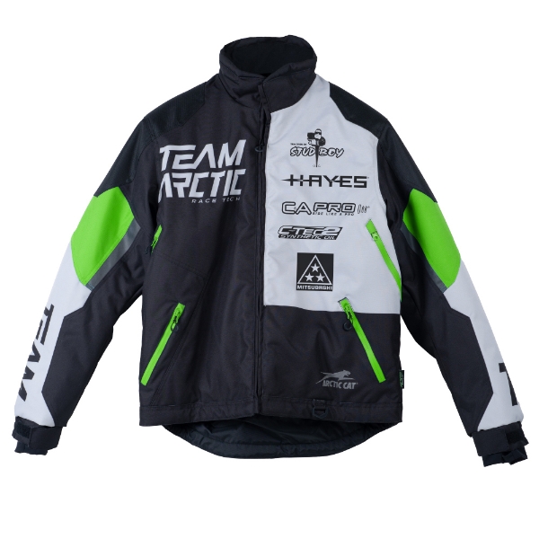 Grey Team Arctic Pro Jacket Front Product Image on white background