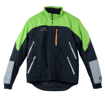 Green Arctic Cat Pro Jacket Front Product Image on white background