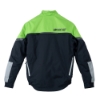 Green Arctic Cat Pro Jacket Back Product Image on white background