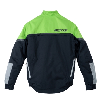 Green Arctic Cat Pro Jacket Front Product Image on white background