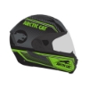 Green Arctic Cat Modular Helmet Right Image on white background