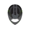 Green Arctic Cat Modular Helmet Top Image on white background