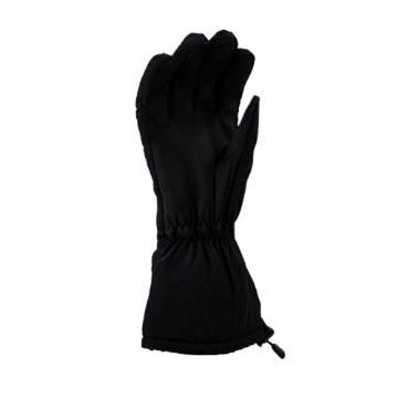 Black Interchanger Glove Front Product Image on white background