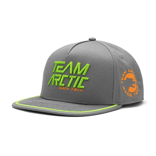 Race Team Hat Left Side View Product Image on white background