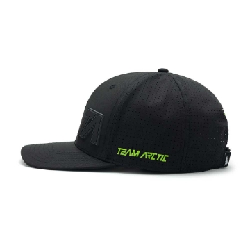 Team Arctic Hat Left Side View Product Image on white background