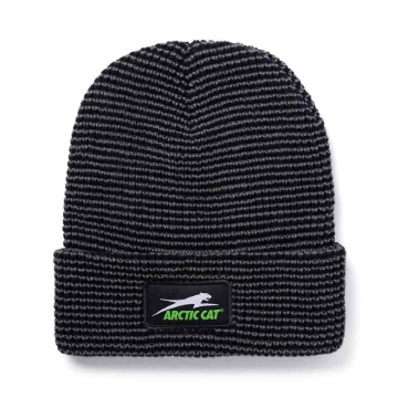 Waffle Knit Beanie product image with Arctic Cat patch on the front