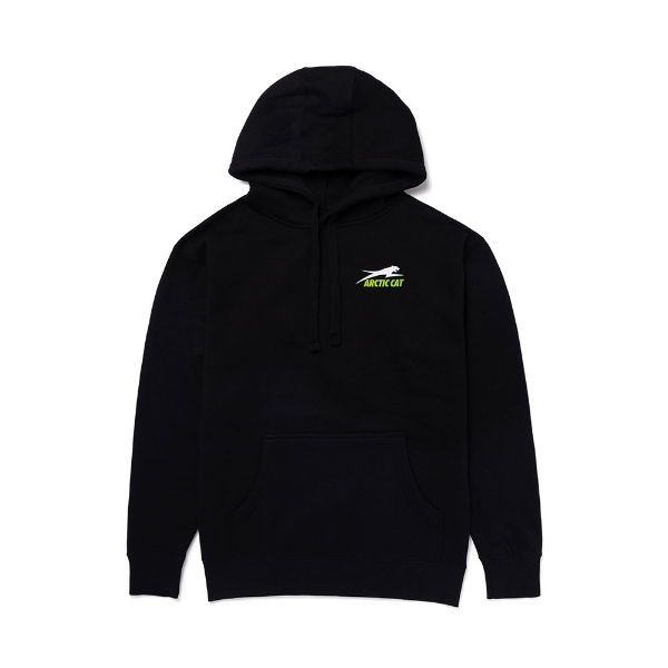 The Cat is Back Hoodie Product Image with the Arctic Cat logo on the left chest