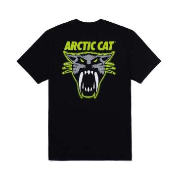 The Cat is Back Tee Front Image with the Arctic Cat logo on the left chest