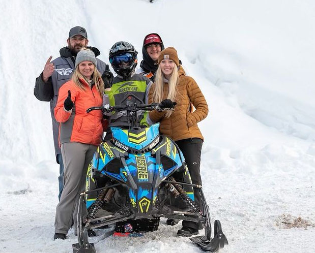 Our Arctic Cat Rider @rileykincaid102 After Winning The Semi Pro Mod King at the Afton Hillclimb ðŸ¤™ðŸ»